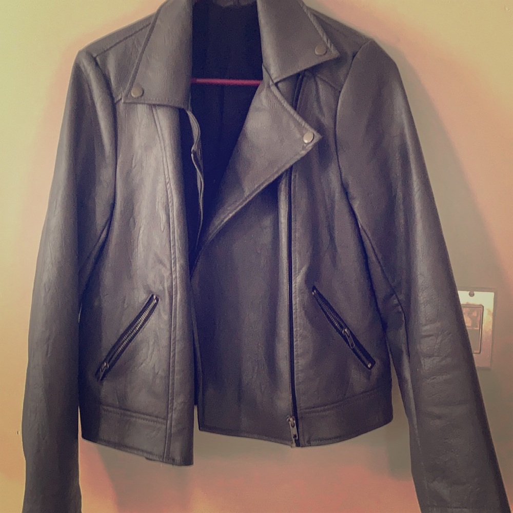 Faux Leather motor jacket